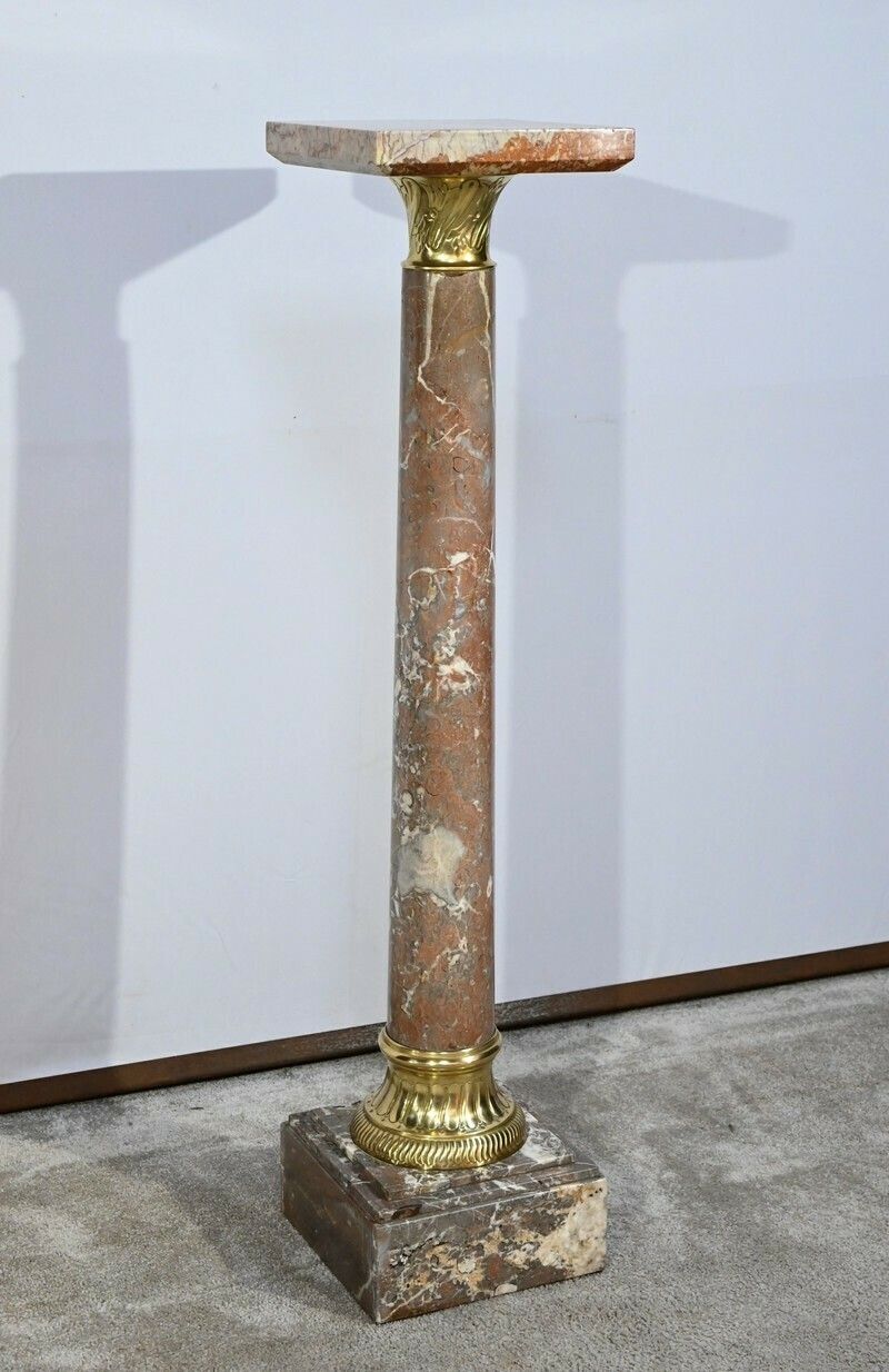 Marble Column With Swivel Top   Late 19th Century photo furniture