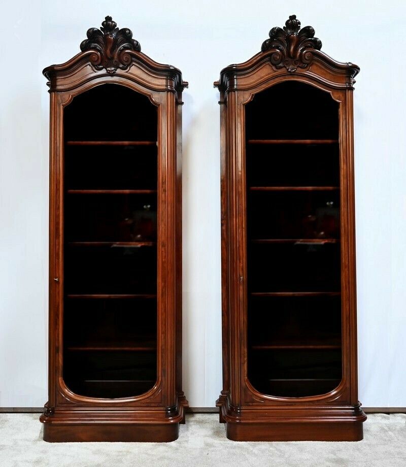 Rare Pair Of Property Showcases In Mahogany, Napoleon III Style   2nd Part Of The 19th Century photo furniture