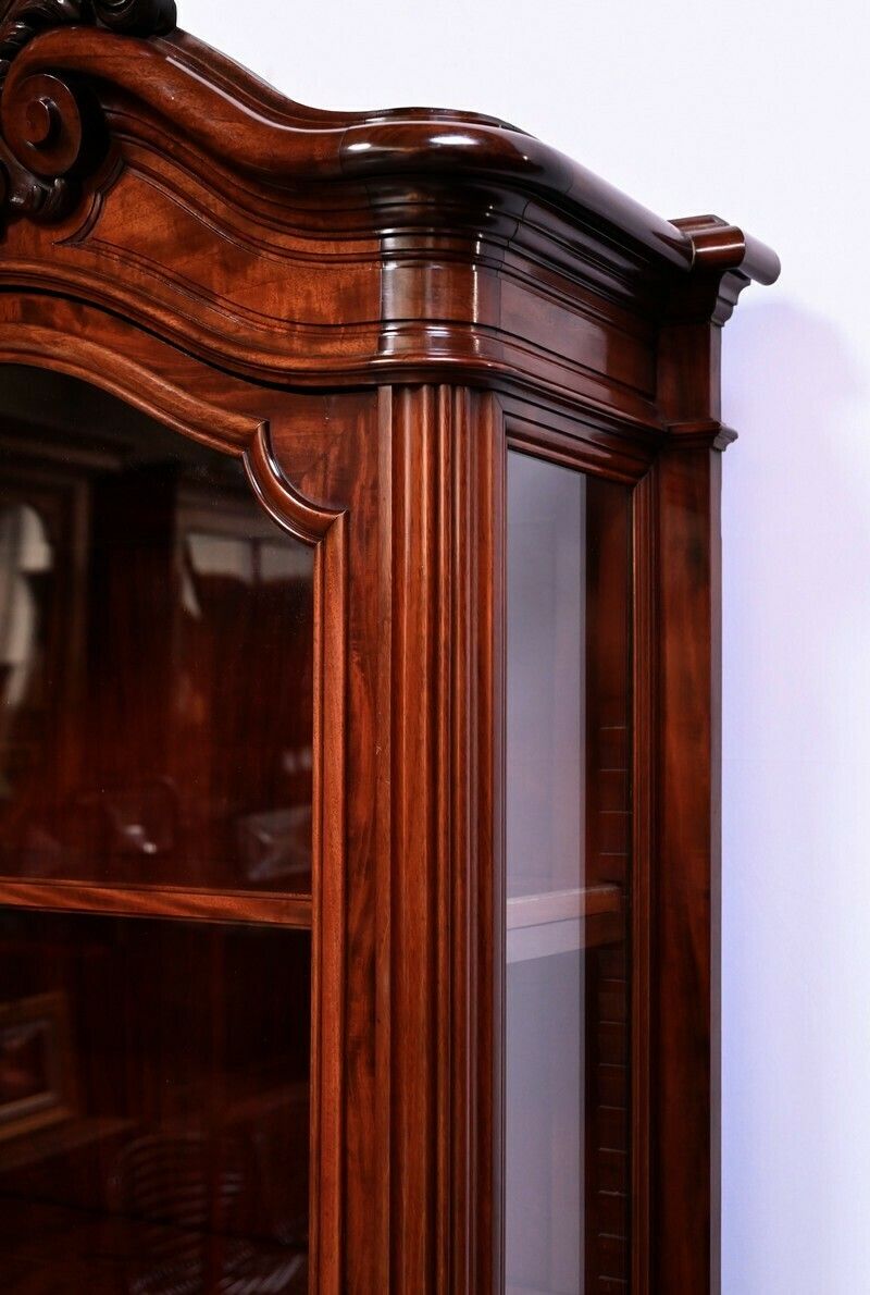 Rare Pair Of Property Showcases In Mahogany, Napoleon III Style   2nd Part Of The 19th Century photo vintage