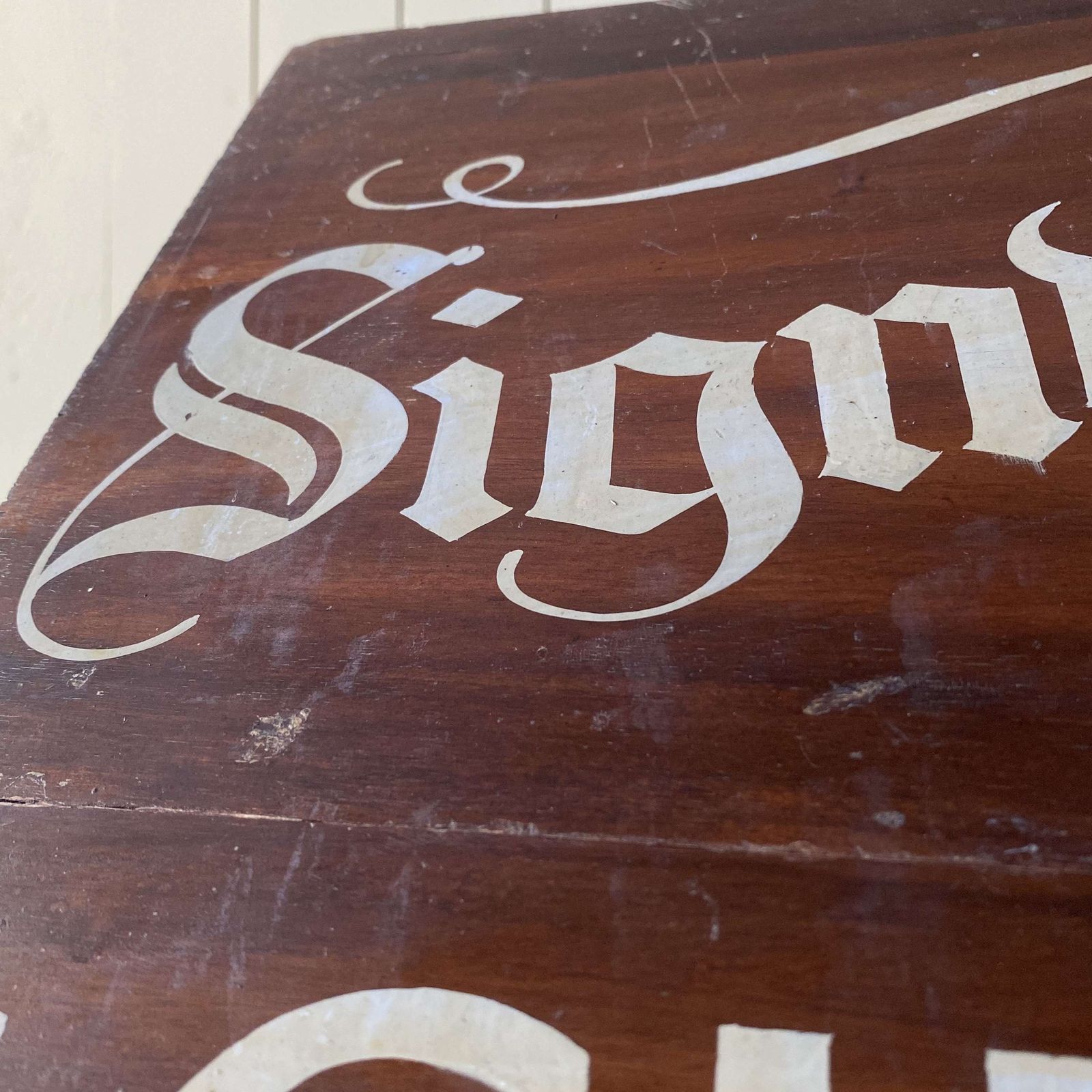 Vintage Wooden Sign, Mid 20th Century photo Home Decor
