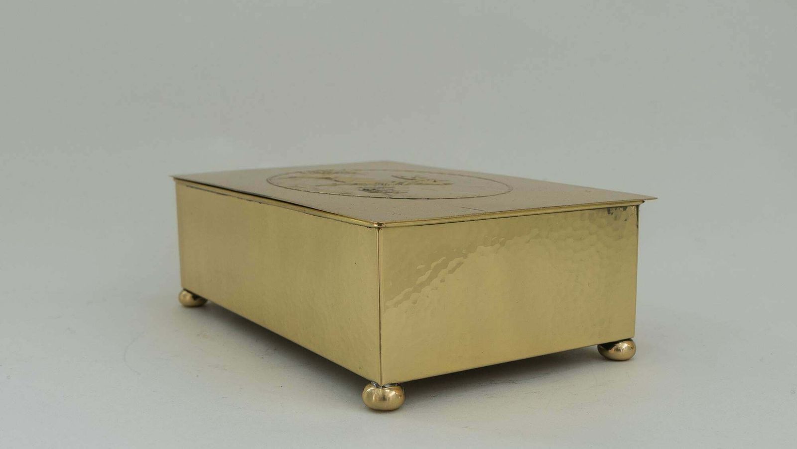 Art Deco Wmf Hunting Motiv Jewellery Box, Circa 1920s photo Home Decor