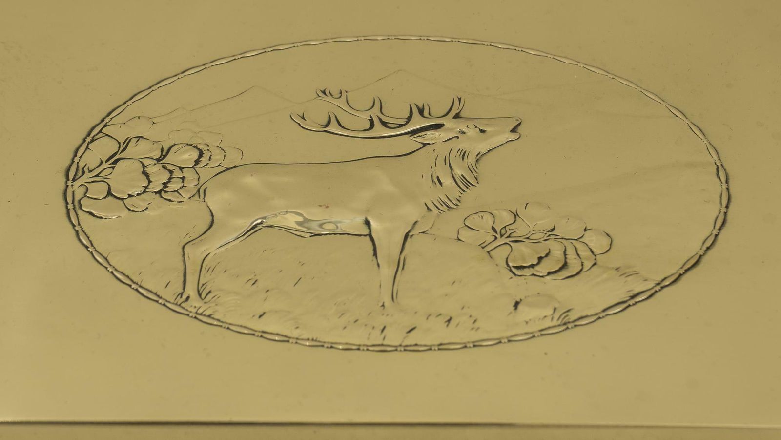 photo vinterior Art Deco Wmf Hunting Motiv Jewellery Box, Circa 1920s