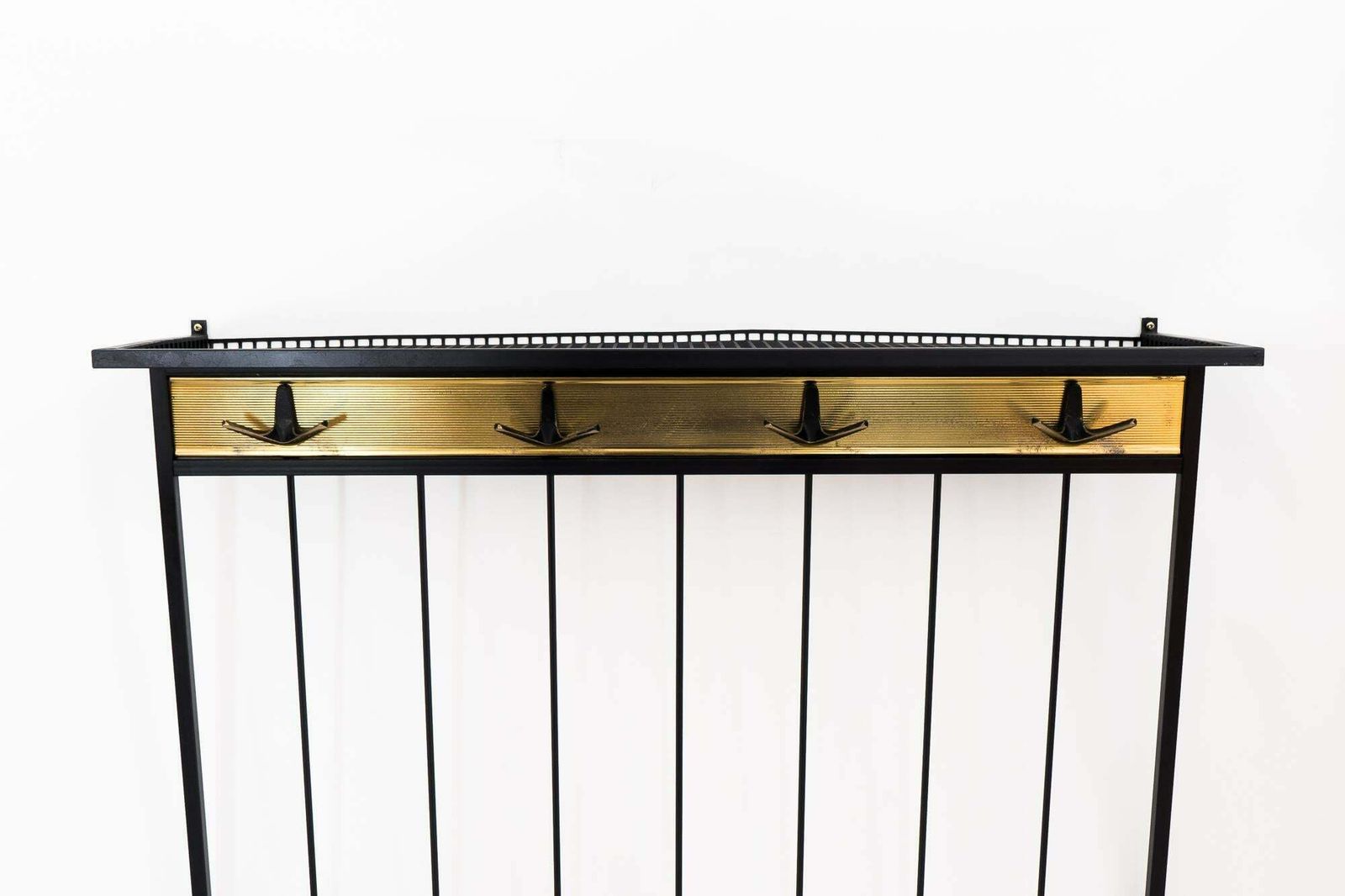 Vintage Cloth Hanger Stand With Hertha Baller Hooks, Circa 1950s photo vintage