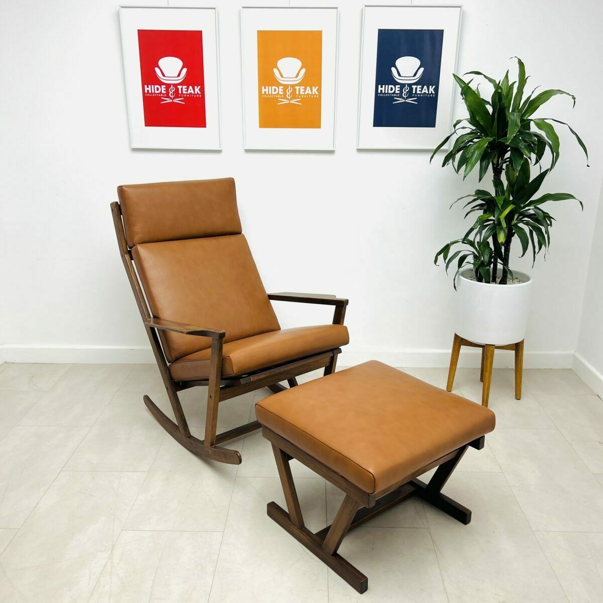 Danish Rocking Chair & Stool By Poul Volther photo furniture