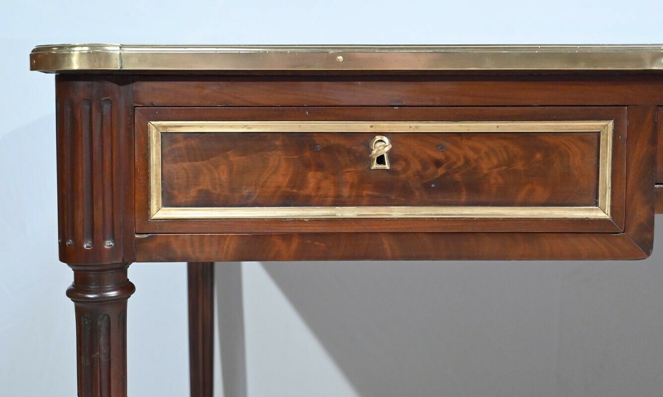 photo furniture Mahogany Bureau Plat, Louis XVI Style   1st Part Of The 19th Century