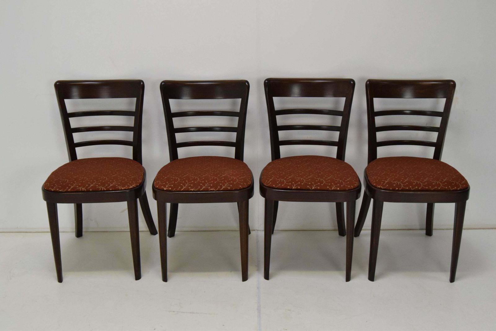Set Of Four Midcentury Dining Chairs Ton, 1950's. photo 994.0