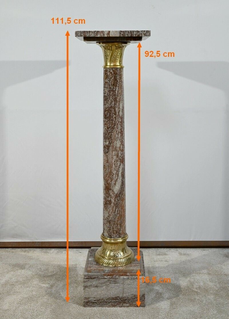photo vintage Marble Column   Late 19th Century