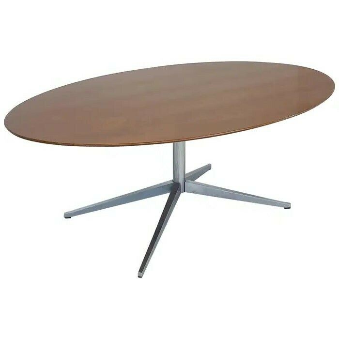 Mid Century Modern Oval Dining Table By Florence Knoll