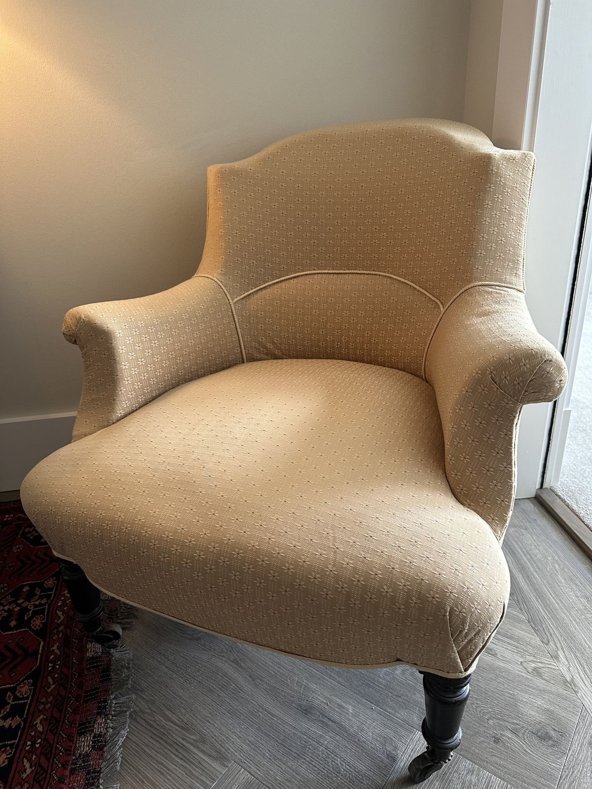Vintage Napoleon III Crapaud Armchair