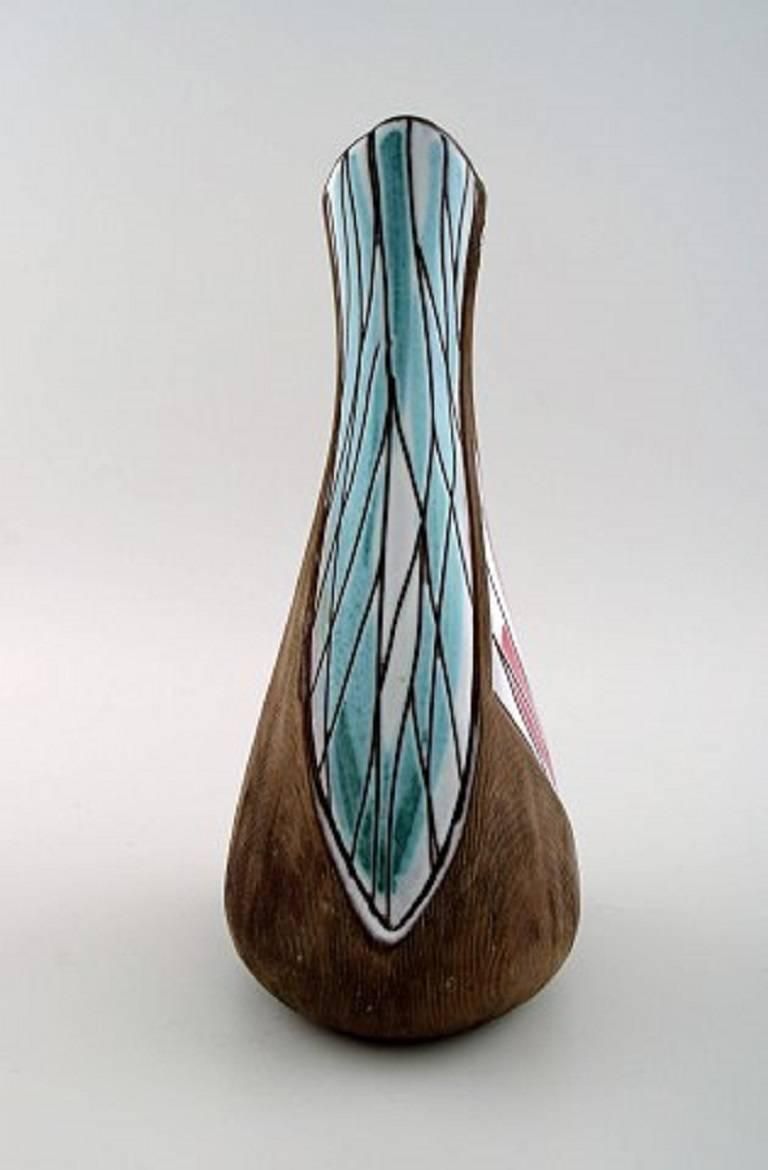 Mari Simmulson For Upsala Ekeby Ceramic Vase, 1950s 1960s. photo for sale