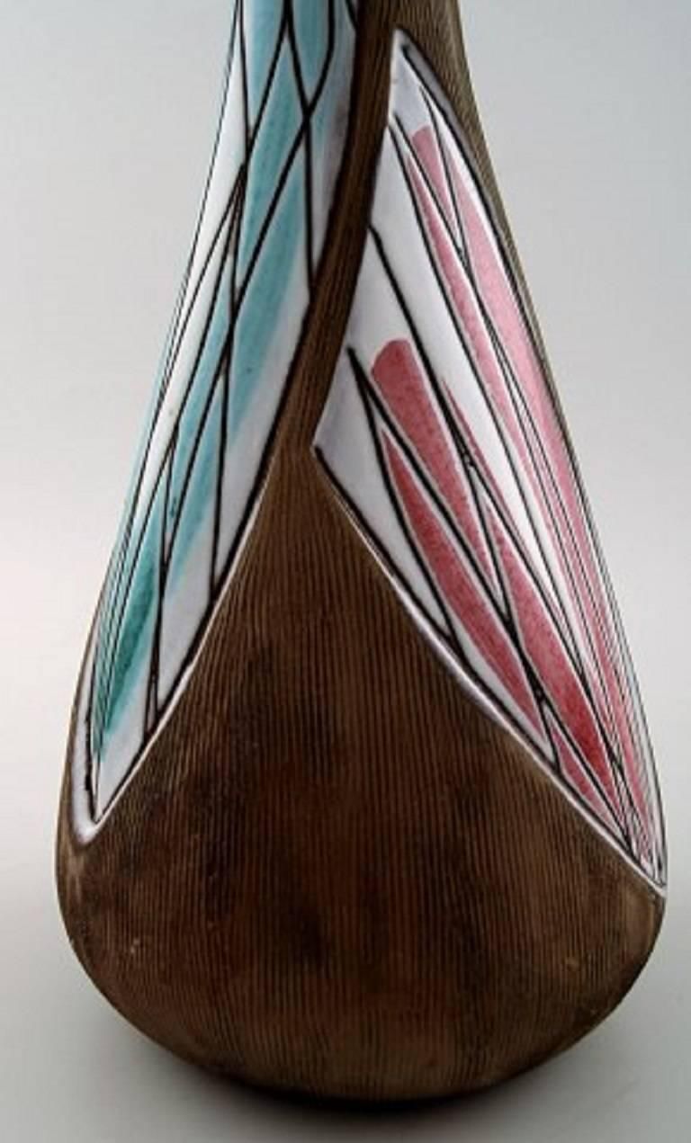 Mari Simmulson For Upsala Ekeby Ceramic Vase, 1950s 1960s. photo vinterior