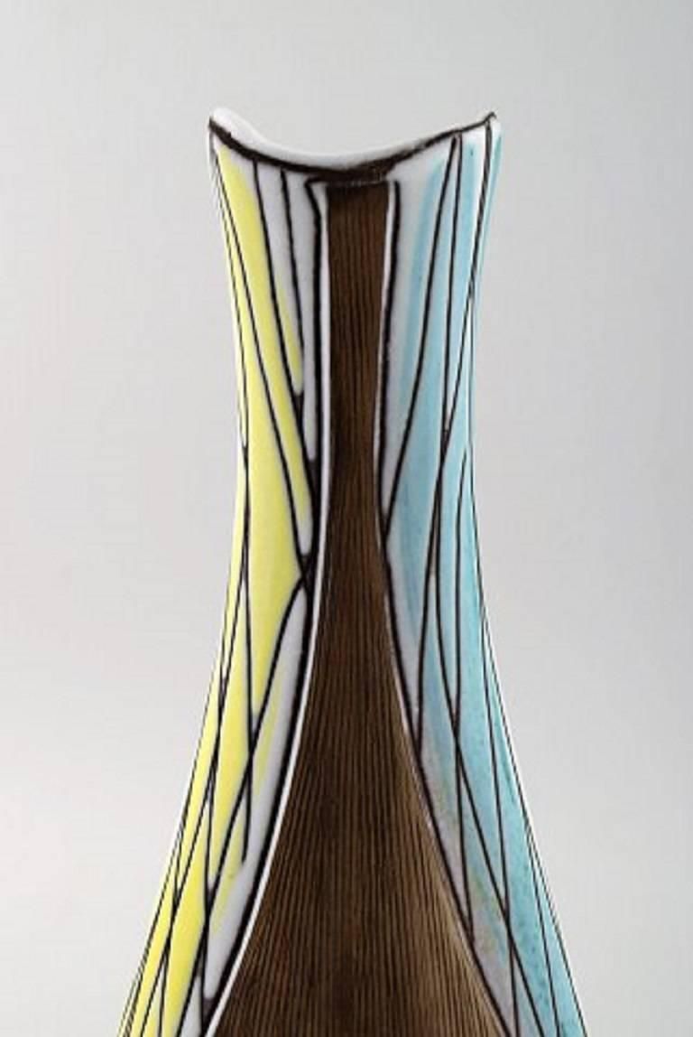 Mari Simmulson For Upsala Ekeby Ceramic Vase, 1950s 1960s. photo buy