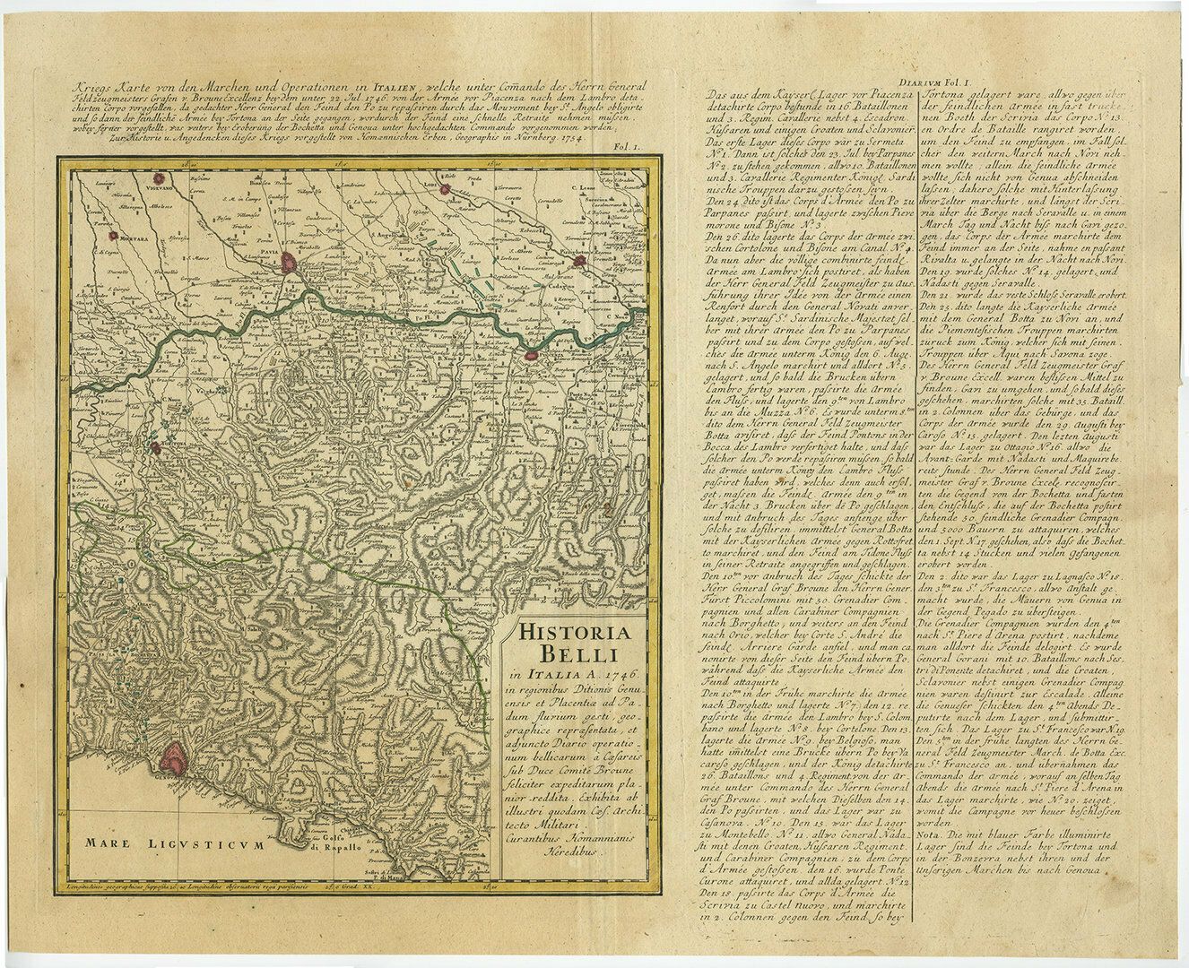 Set Of 2 Antique Maps Of Northern Italy Showing The Position Of Troops photo furniture