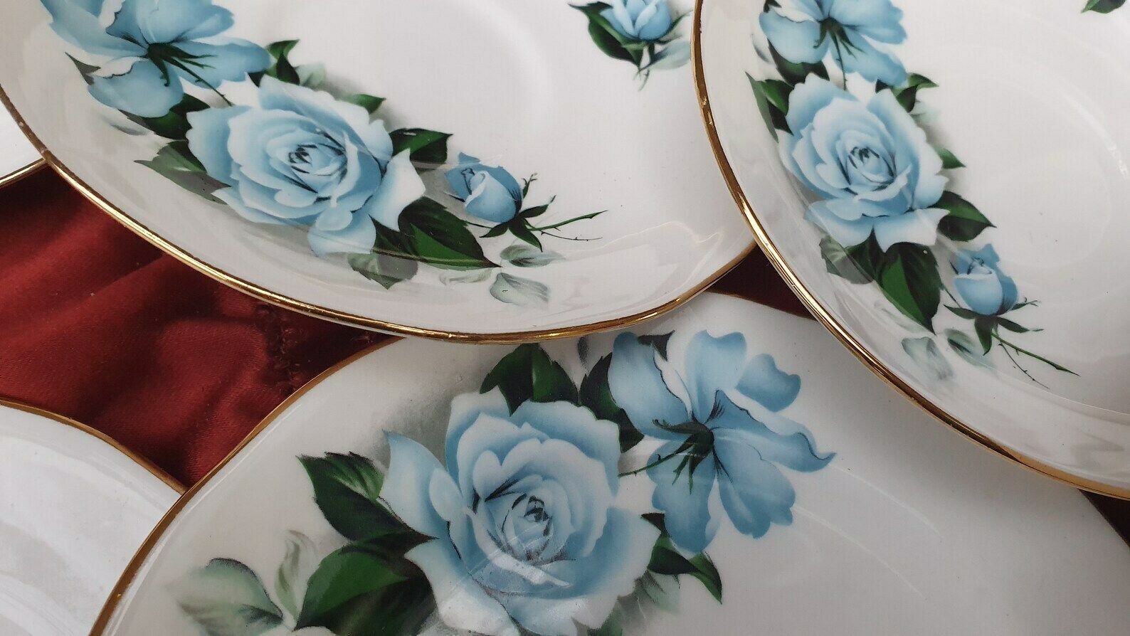 Tea Party! Vintage Gainsborough Bone China Complete Tea Set Pot Milk Jug Cups Saucers Plates Cake Dish Sugar Bowl photo buy