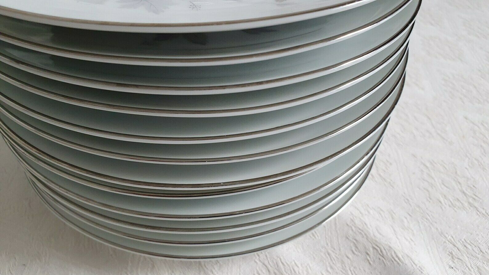 23 Quality Noritake Harwood Autumn Leaves Browns Lilac Hues Dinner Salad Plates photo vintage