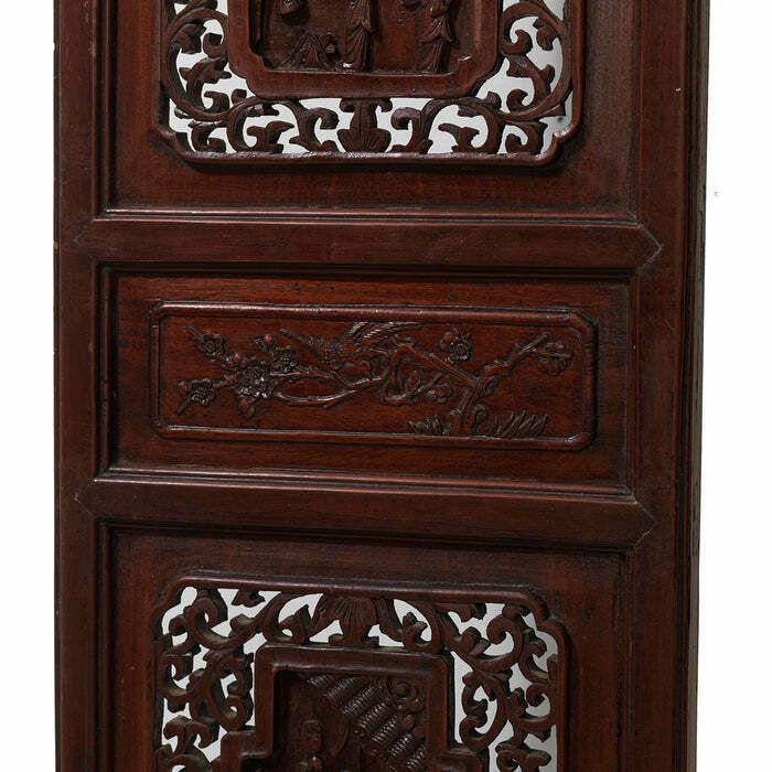 Single Decorative Carved Window Panel photo vinterior