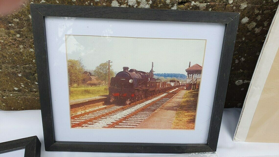 6 Large Vintage Team Railway Engine Prints And 3 Smaller Framed Jack Hill Chris photo vinterior
