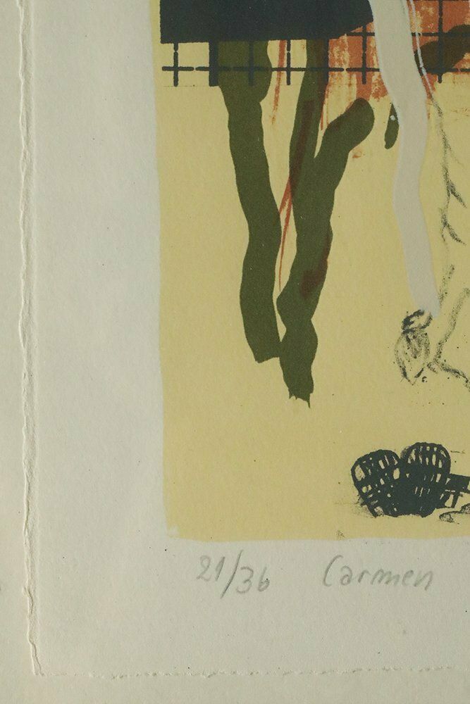Poul Esting, Carmen, Color Lithograph, Framed photo for sale