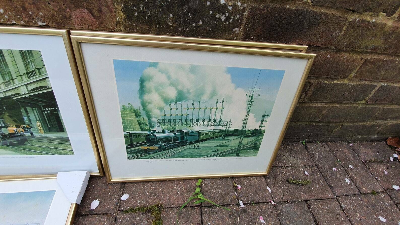 Set Of 8 Jack Hill Large Steam Engine Railway Prints International Railways, Including S And E Africa French Canada Australia Uk Belgium photo vinterior