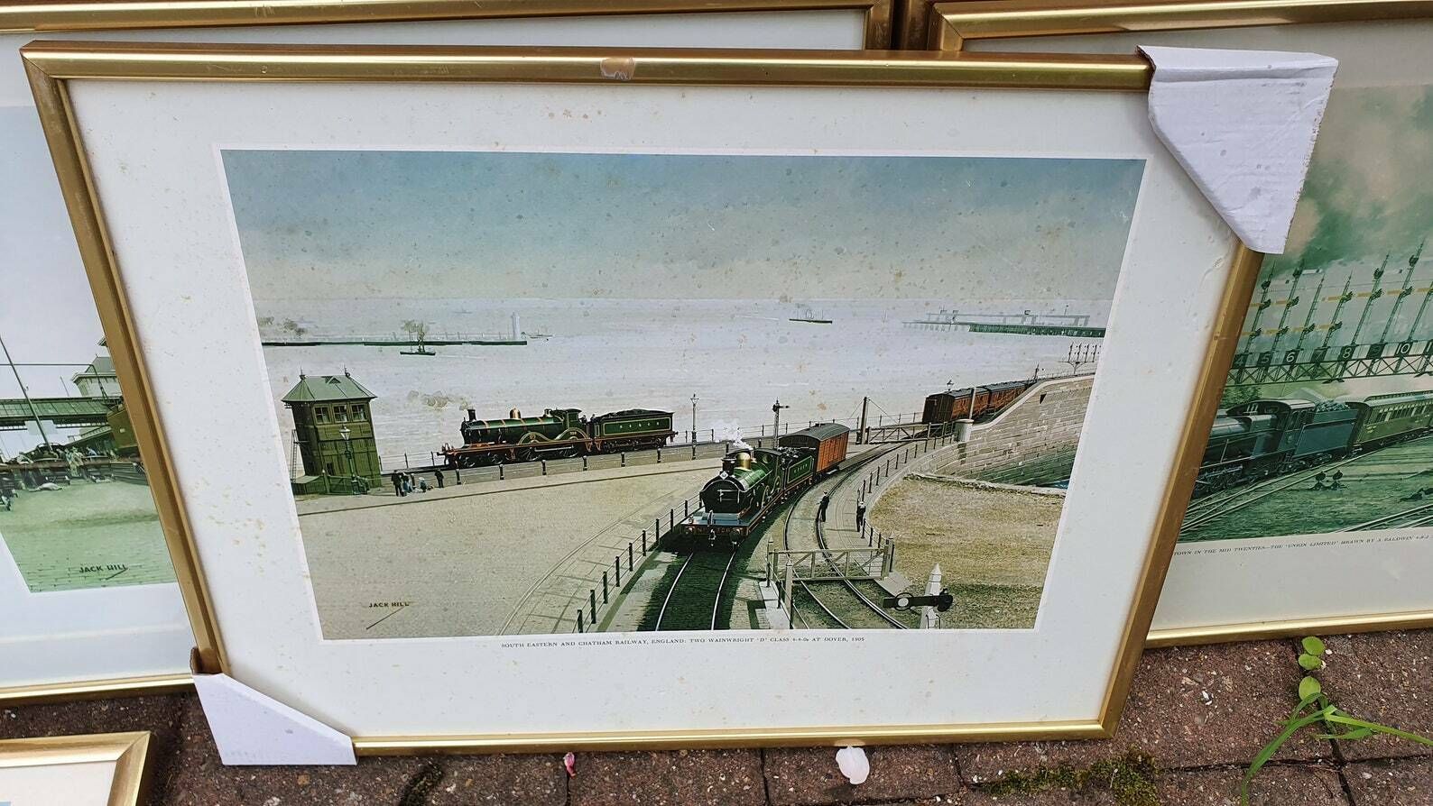 Set Of 8 Jack Hill Large Steam Engine Railway Prints International Railways, Including S And E Africa French Canada Australia Uk Belgium photo buy