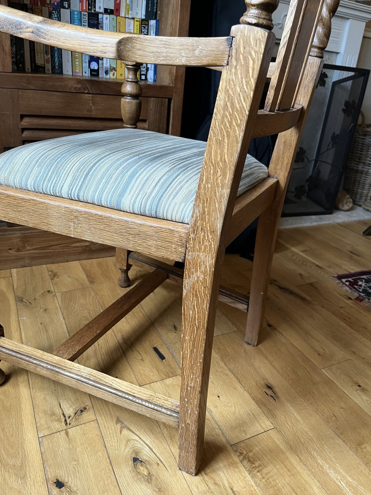 Barley Twist Armchair / Throne Chair photo vinterior