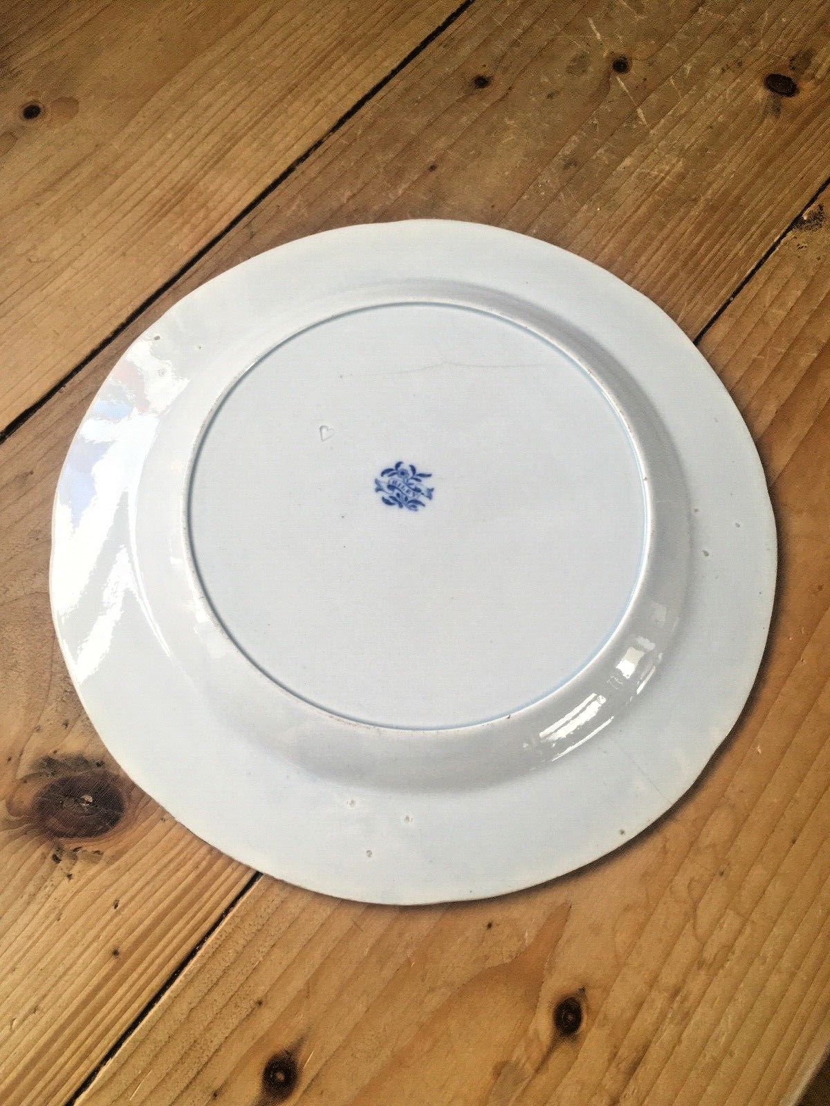 Antique C1820 John And Richard Riley Claude Lorrain Blue And White Cabinet Plate photo buy