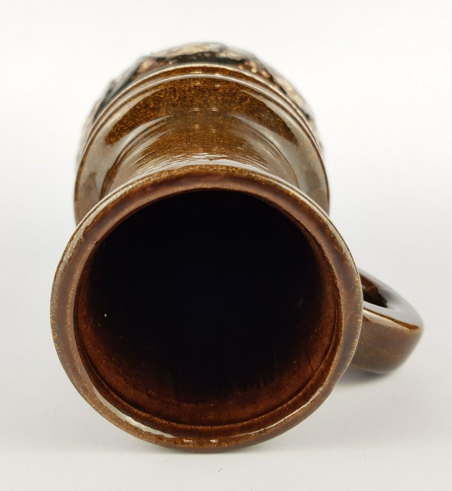 Vintage Scheurich Keramik Brown Fat Lava Handled Vienna Vase 428 26 West German Pottery 1970s photo buy