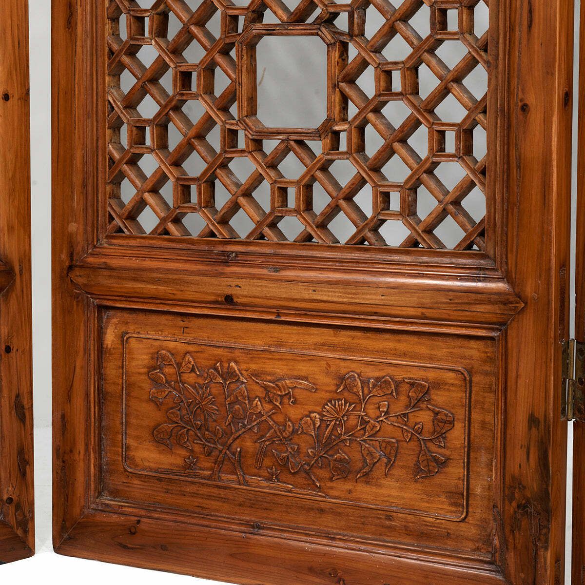 Four Seasons Antique Carved Screen photo 4445.0