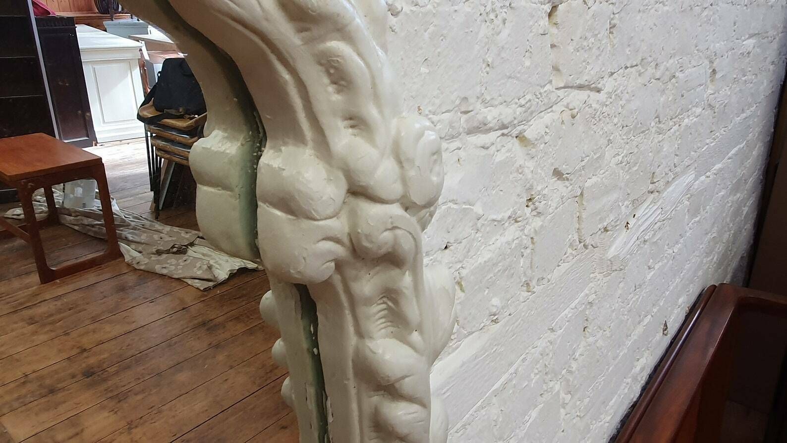 Superb Large Chunky Ornate 60's Plaster Mirror Painted In Farrow And Ball Mirror photo buy