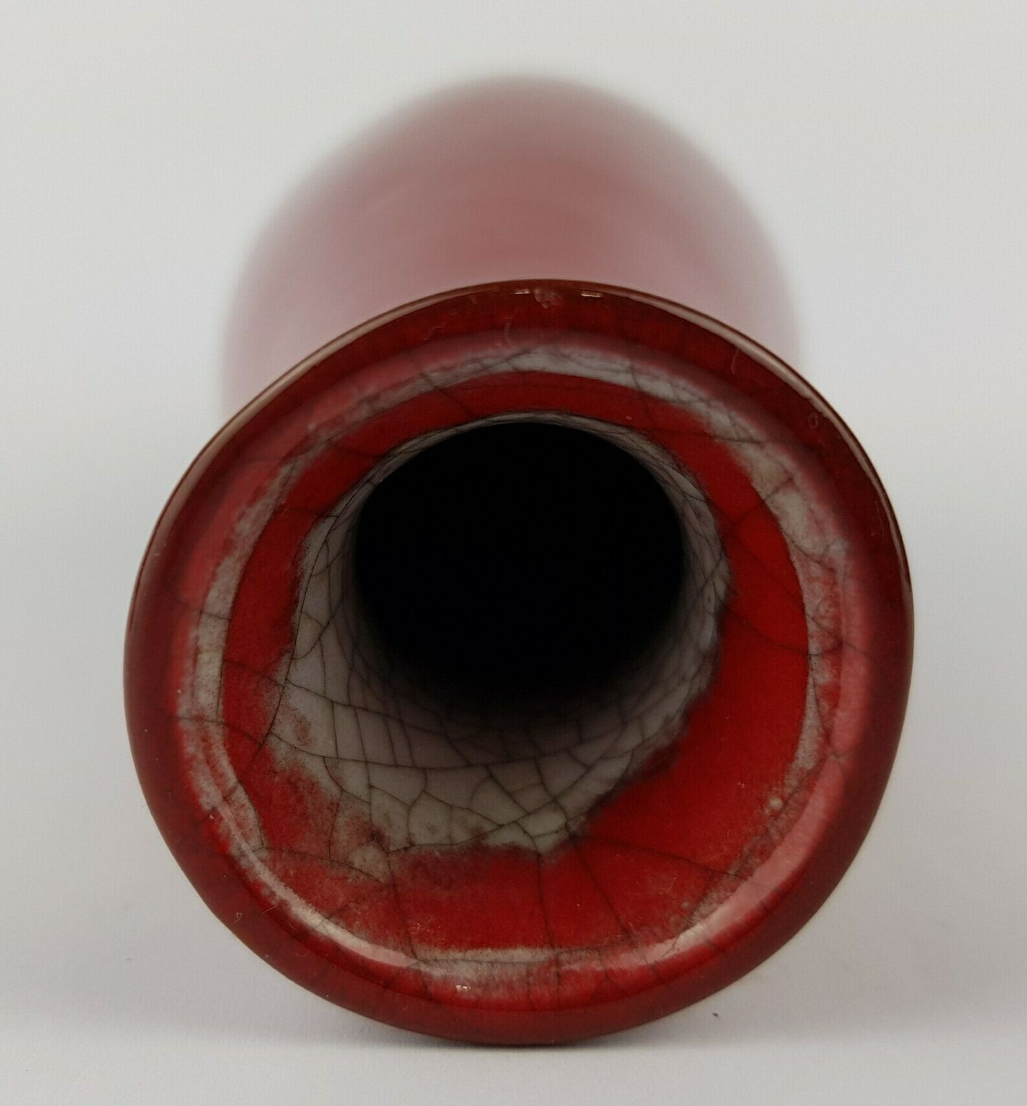 Vintage Maria Laach Keramik Red Craquelé Fat Lava Vase West German Pottery 1960 70s photo buy