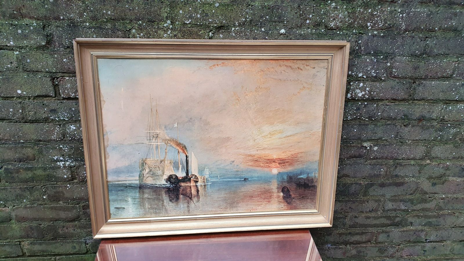 Iconic Classic Vintage Turner Print Turner The Fighting Temeraire Ship’ Jmw Turner Print Masterpiece