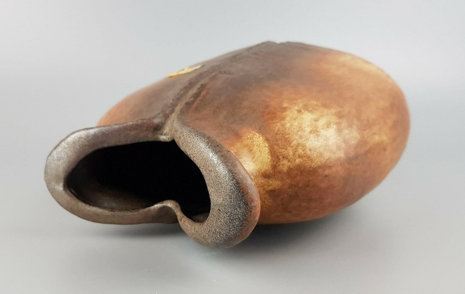 Vintage Carstens Atelier Keramik Fish Mouth Vase West German Pottery 1960's photo Home Decor