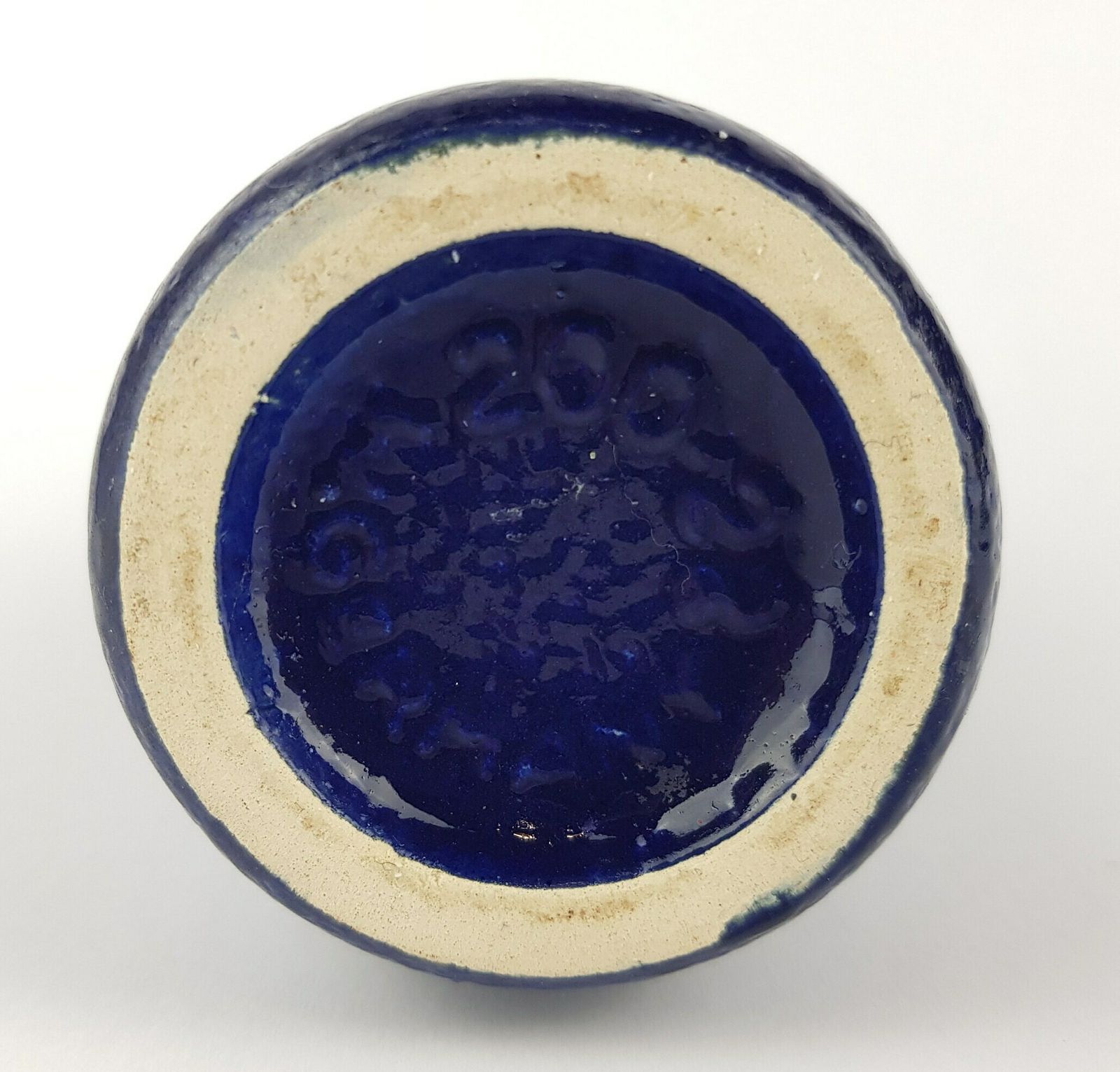 Vintage Blue Scheurich Keramik Fat Lava Vase 200 22 West German Pottery 1970s photo 51.0
