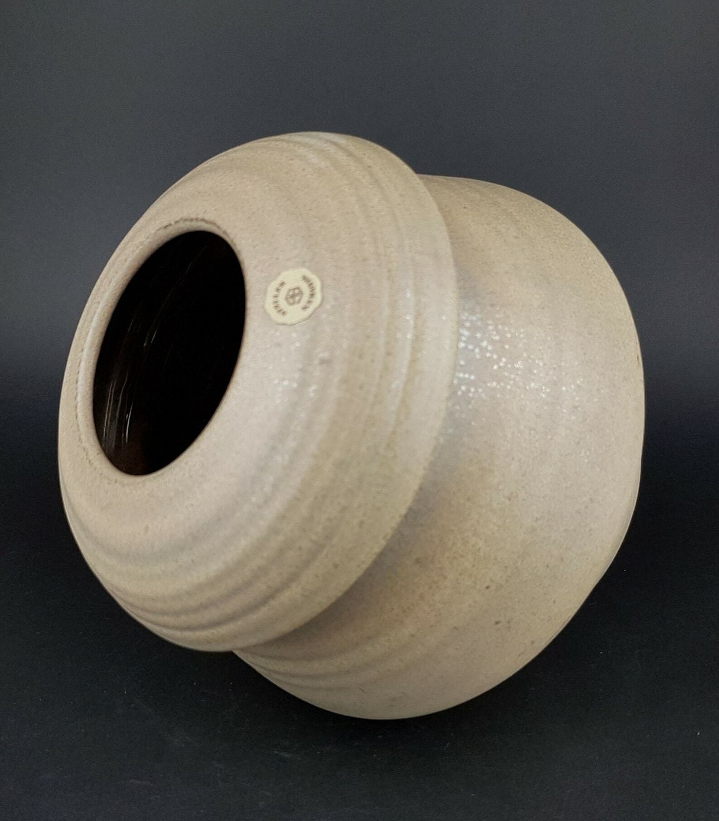 Vintage Steuler Keramik Beige Vase West German Pottery 1960s photo 64.0