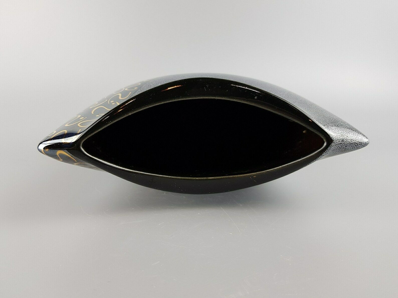 Vintage Steuler Design Black Grey Pillow Vase Memphis Style West German Pottery 1980s photo Home Decor