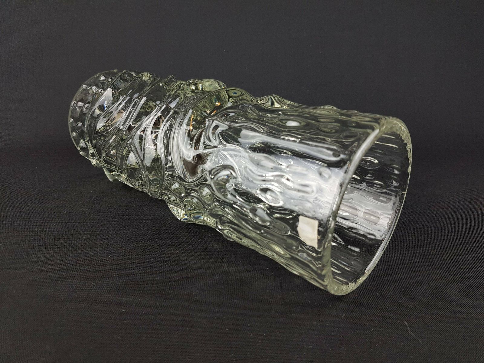 Rare Vintage Hermanova Clear Glass Vase From Czech Republic By Frantisek Peceny Sklo Union 1979s photo Home Decor
