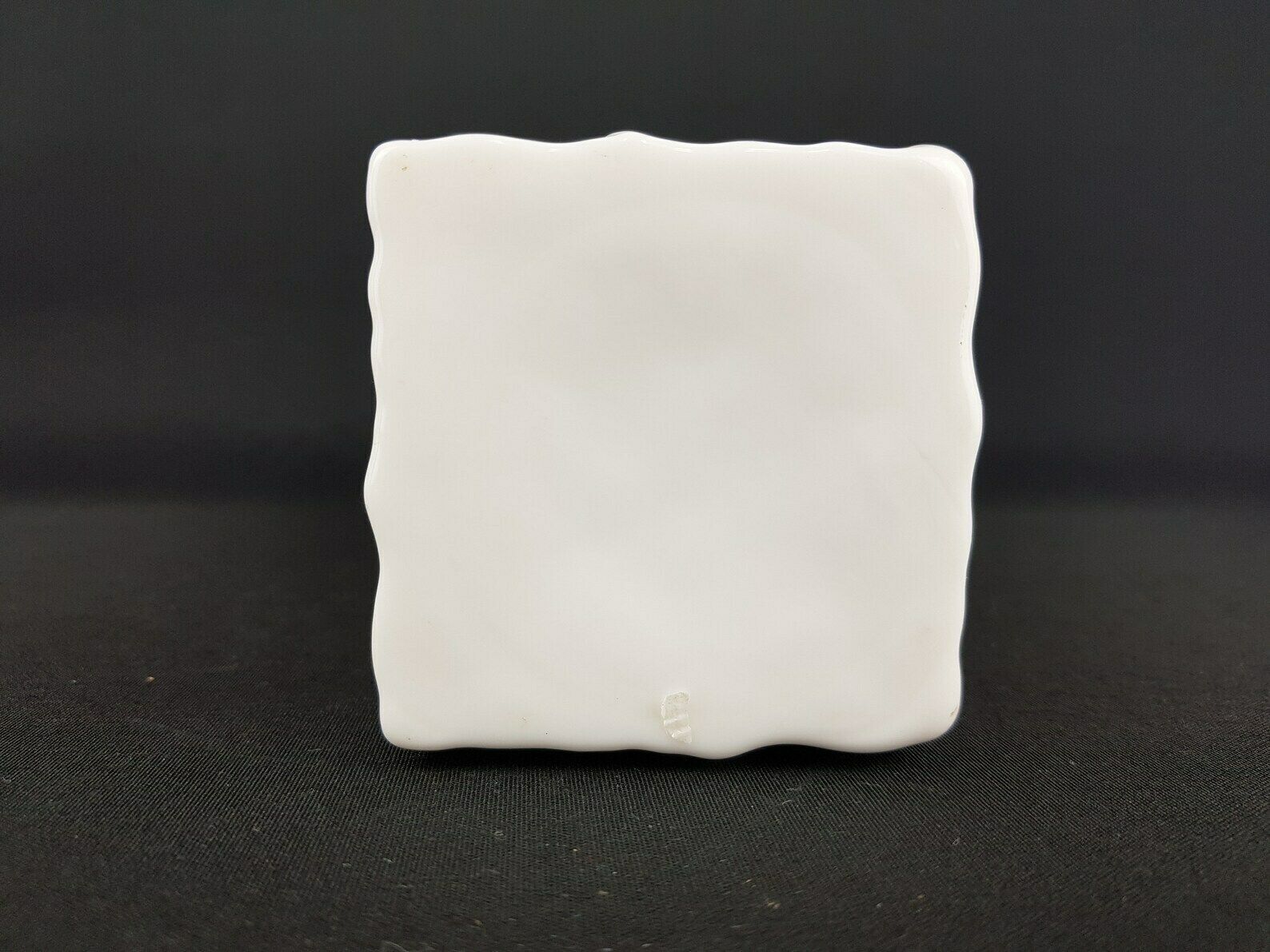 Vintage White Ingrid Glas Design Glass Vase West Germany photo vinterior