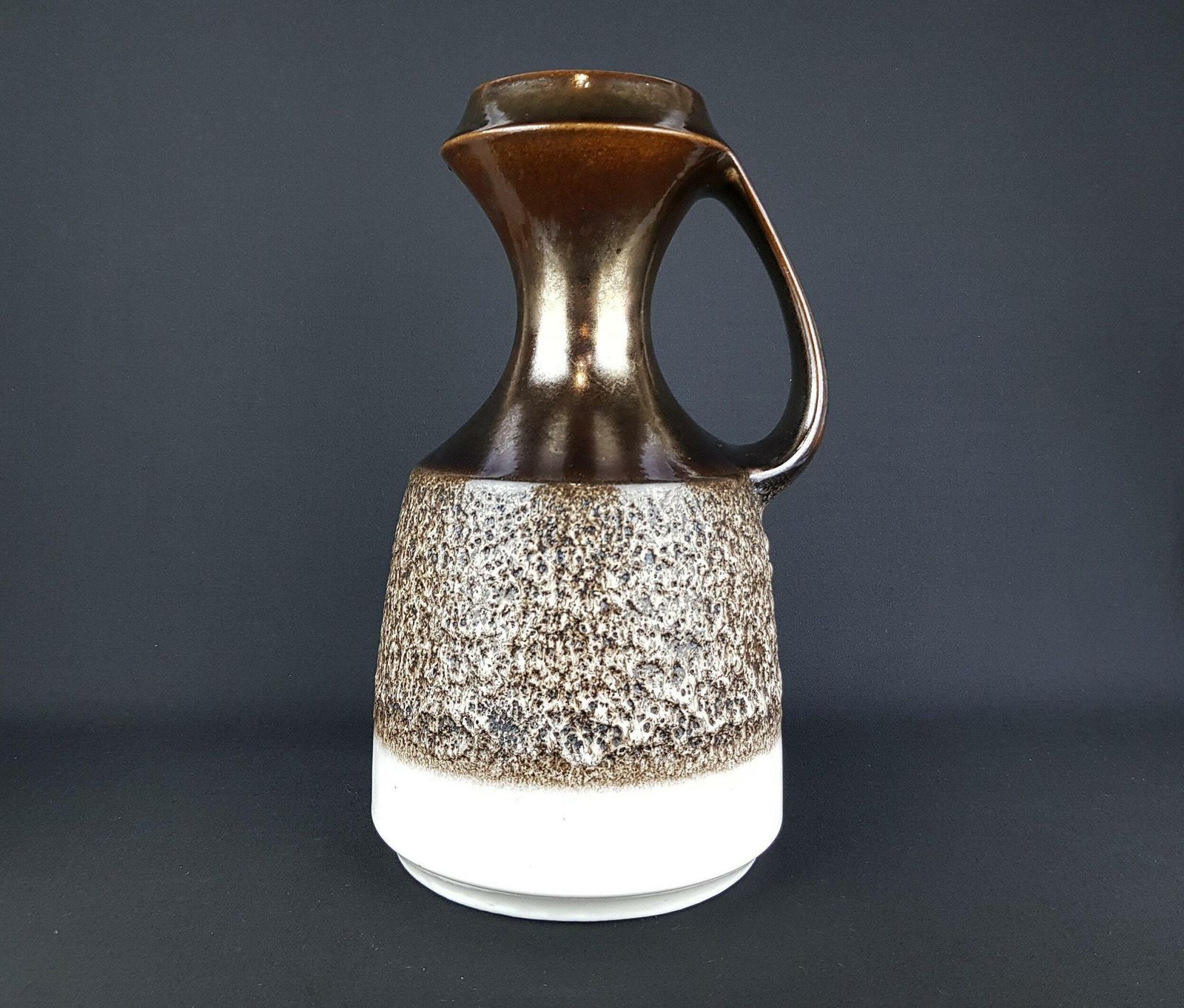Large Vintage 1960s Steuler Keramik Fat Lava Vase 315/35 West German Pottery