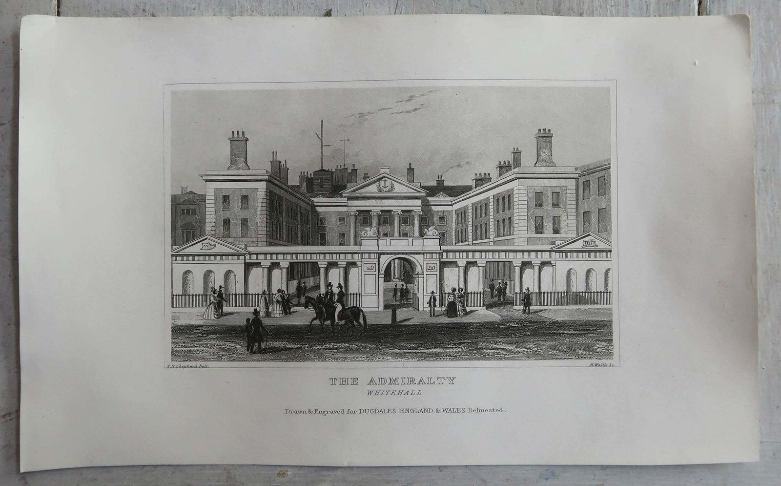 Set Of 15 Antique Architectural Prints, London Buildings, Circa 1840 photo furniture