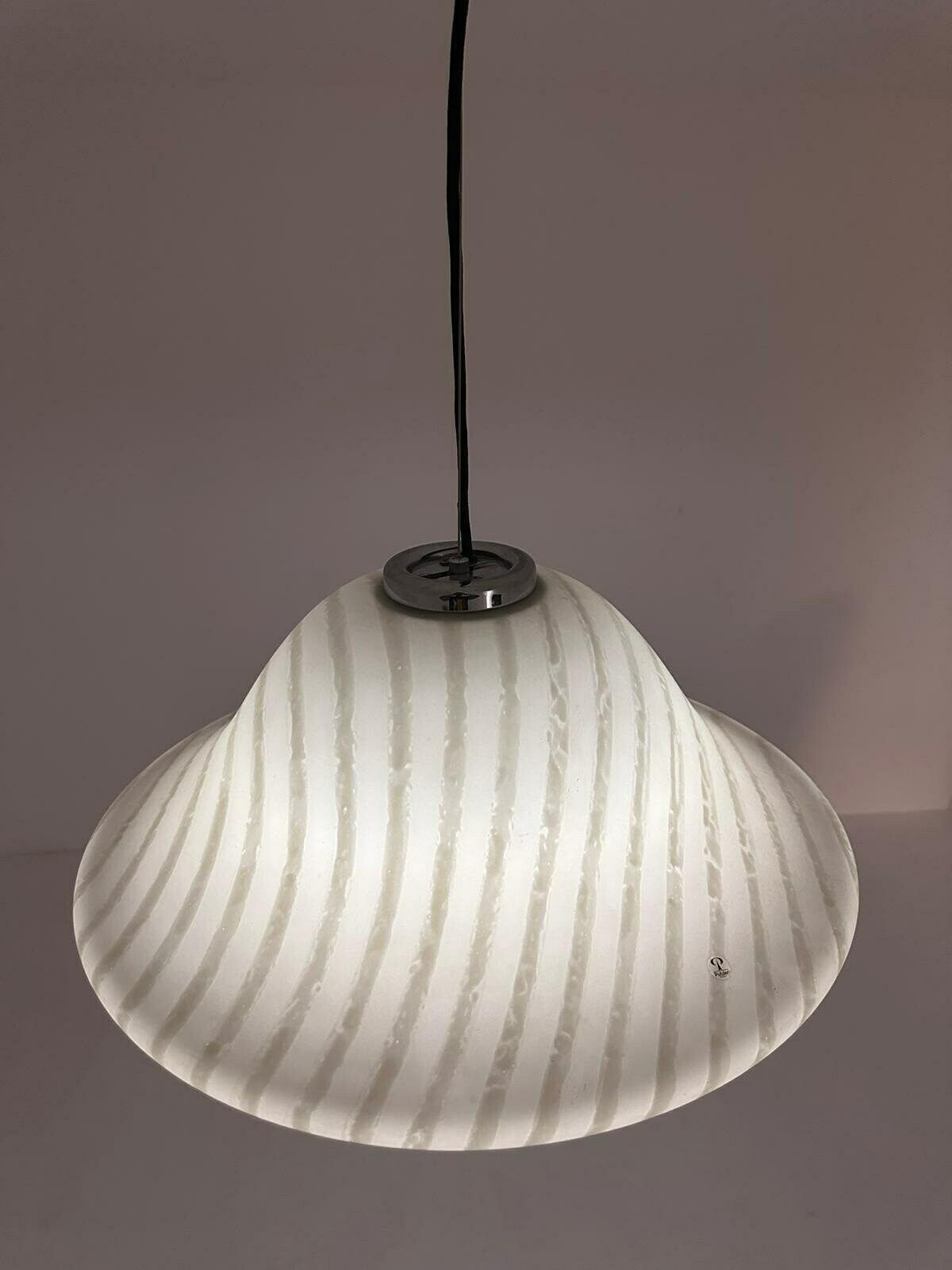Vintage Glass Pendant Lamp By Peill And Putzler, Germany 1965 photo vintage