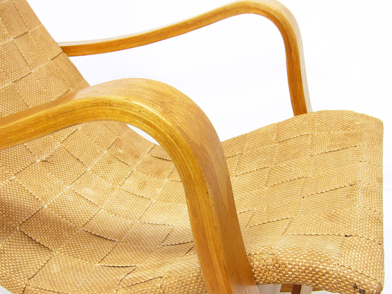 photo furniture 1940s Swedish Modernist Bent Ply Rocking Chair In Birch By Gustaf Axel Berg