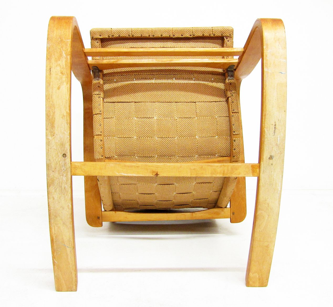 photo for sale 1940s Swedish Modernist Bent Ply Rocking Chair In Birch By Gustaf Axel Berg
