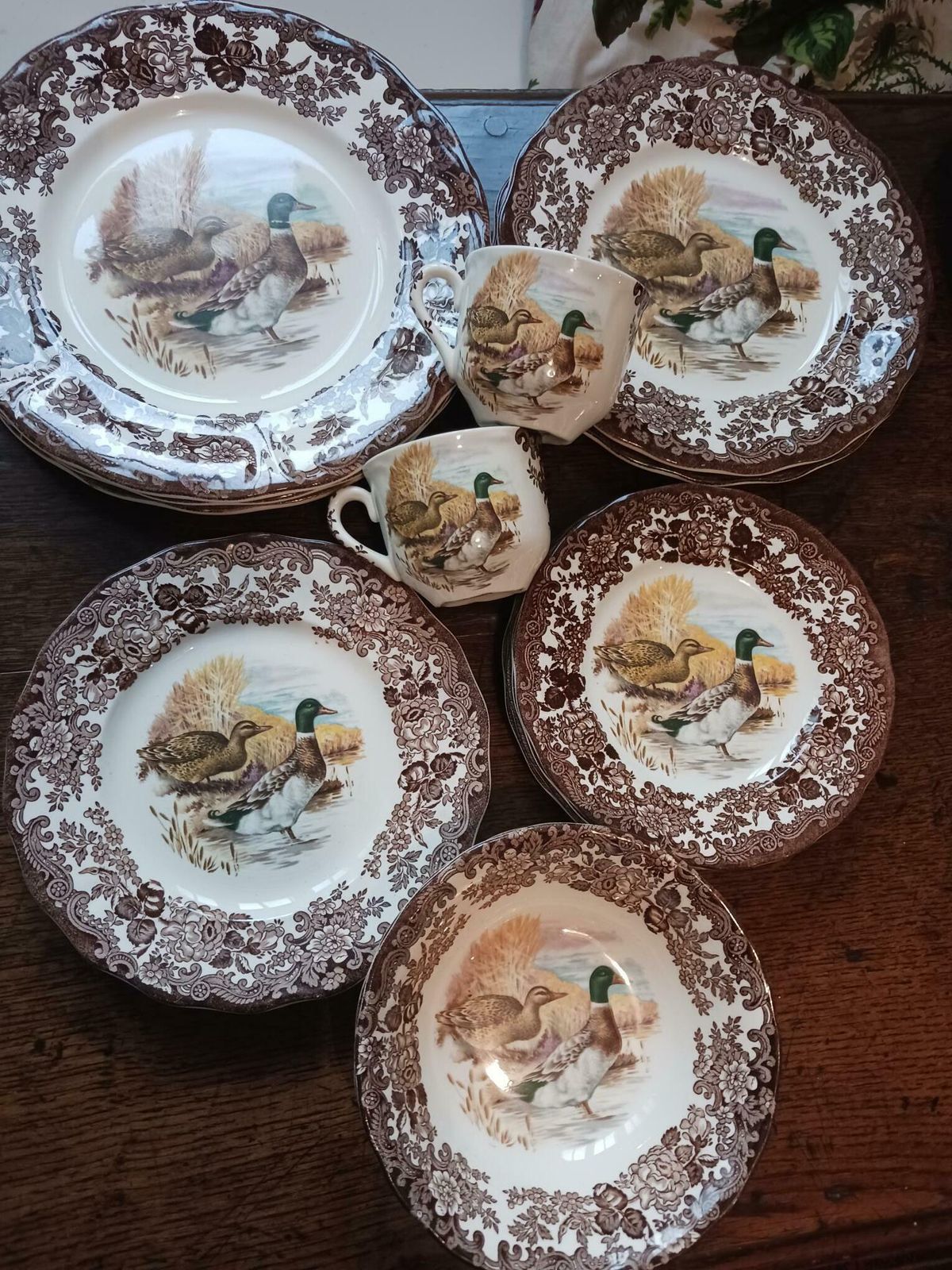 Royal Worcester Pallissy Game Series Birds  6 Person Table Setting photo for sale