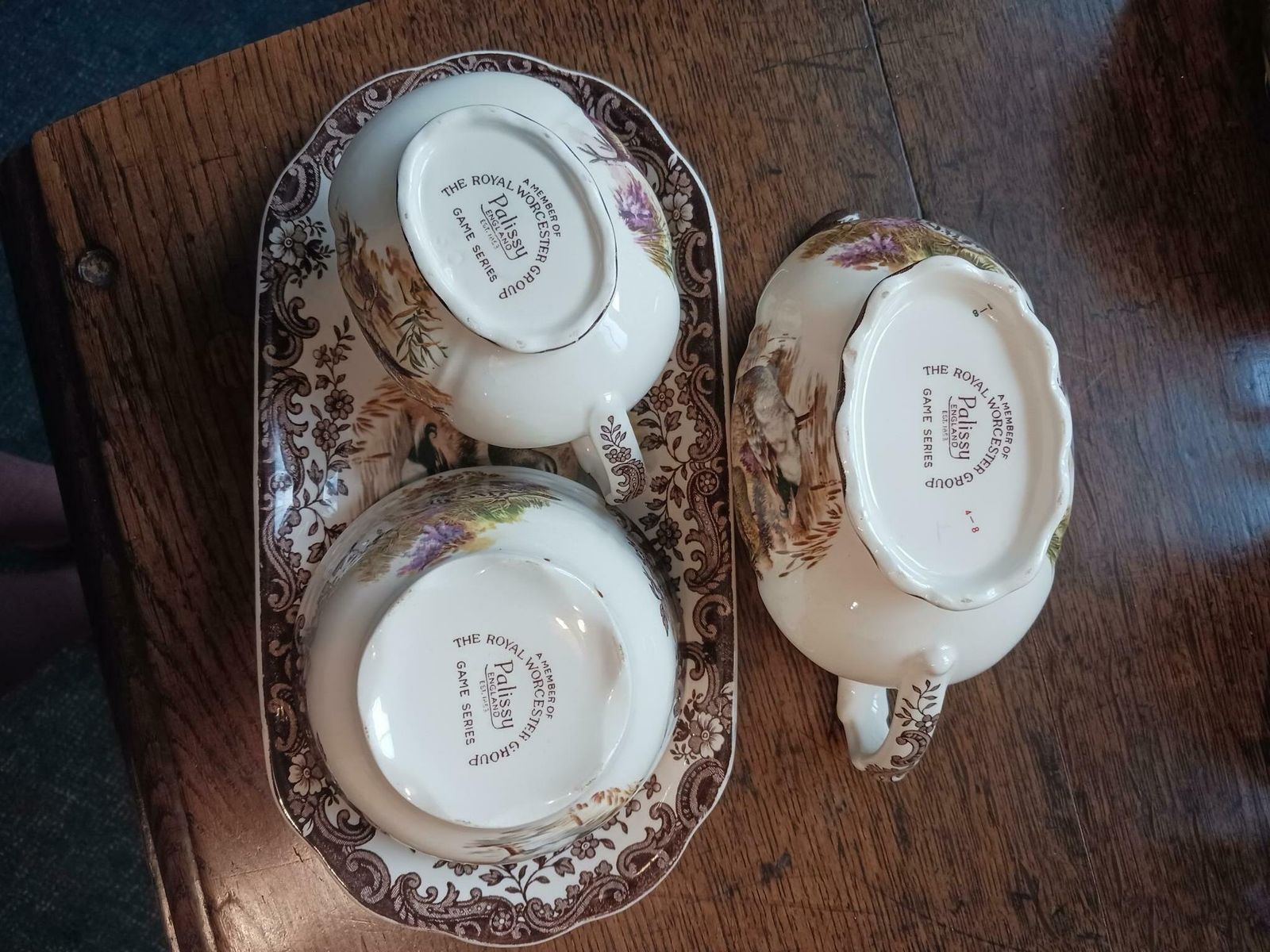 Royal Worcester Pallissy Game Series Birds  6 Person Table Setting photo Home Decor