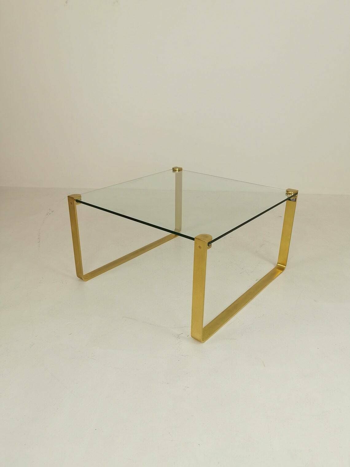 Brass Coffee Table By Friedrich Wilhelm Möller For Ronald Schmitt, 1970s photo for sale