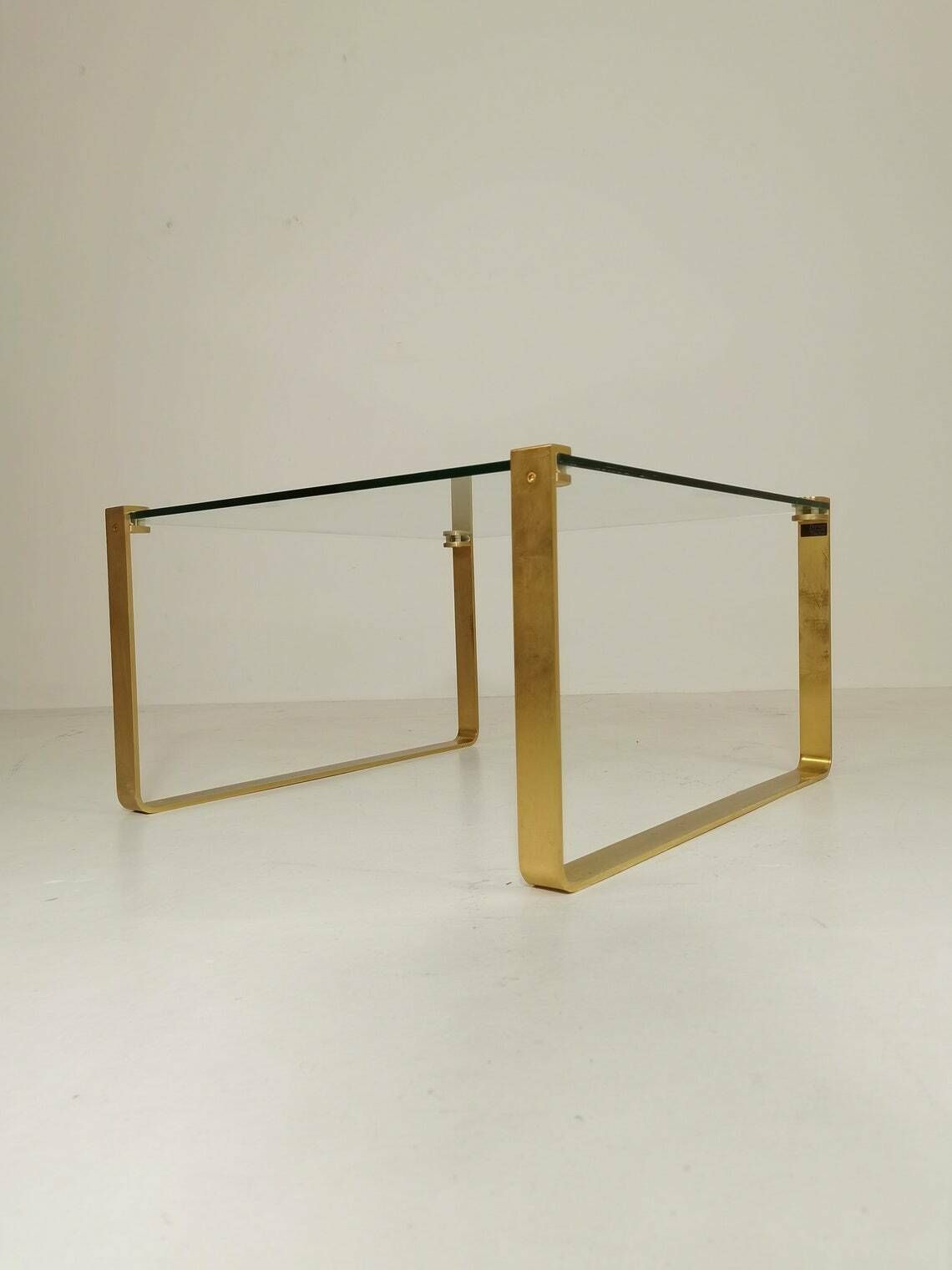 Brass Coffee Table By Friedrich Wilhelm Möller For Ronald Schmitt, 1970s photo Furniture