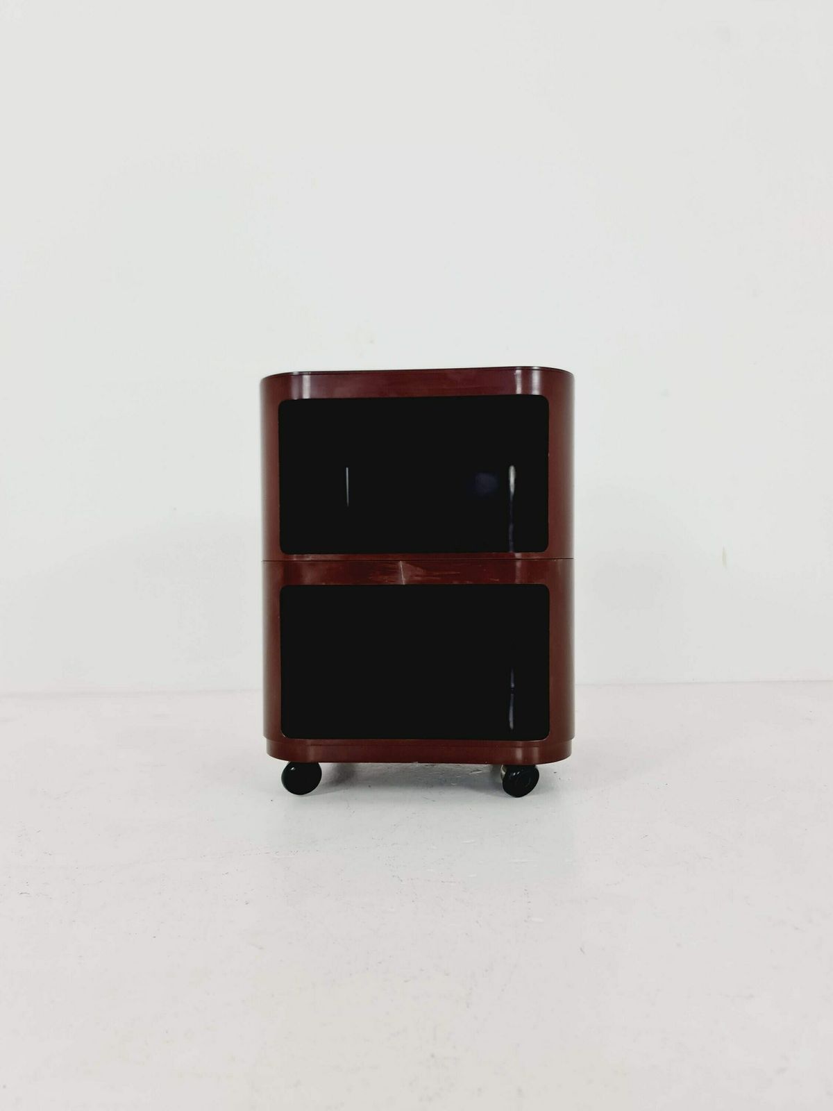 Brown Componibili Square Serving Trolley By Anna Castelli For Kartell   Italy 1960s Model 4970 photo 366.0