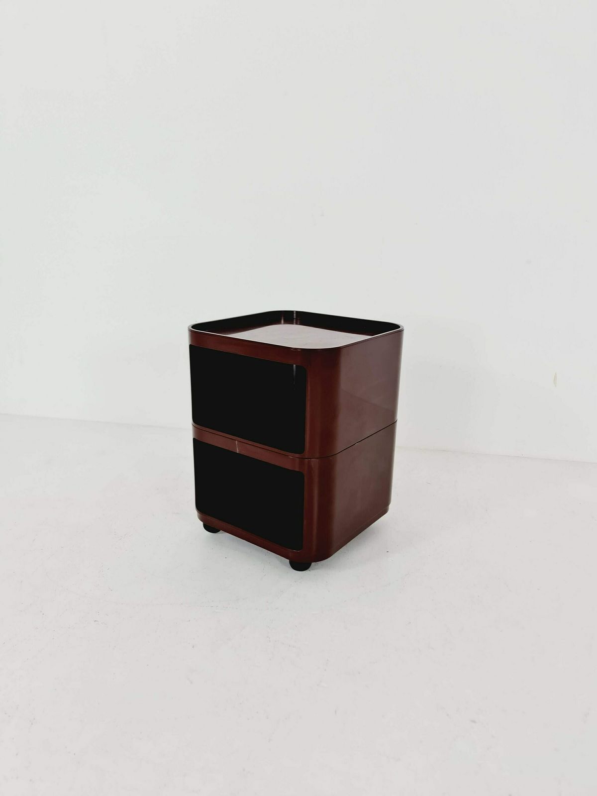 Brown Componibili Square Serving Trolley By Anna Castelli For Kartell   Italy 1960s Model 4970 photo buy