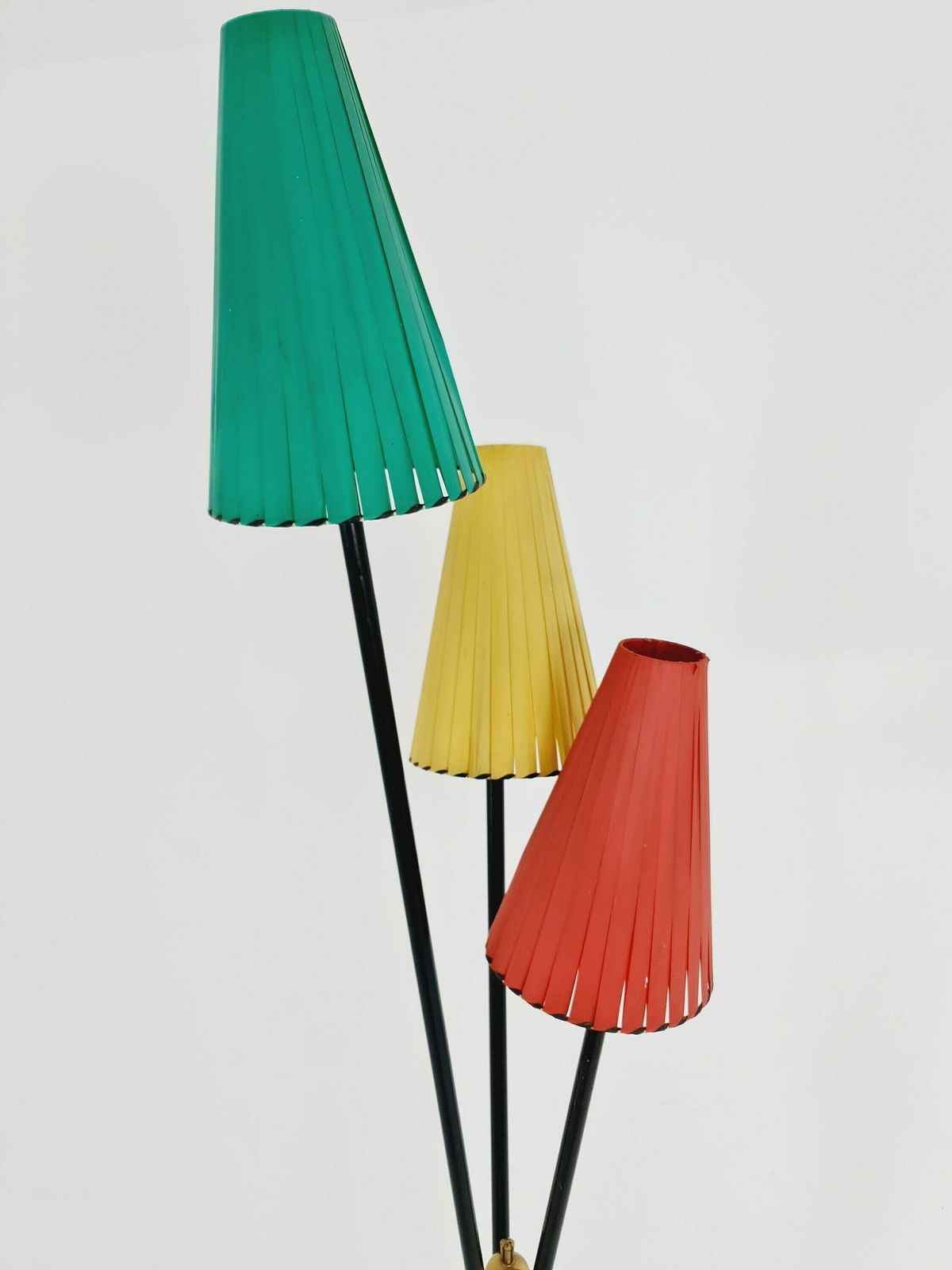 Tripod Swedish Vintage Floor Lamp In Metal By Dahlquist & Johansson, 1950s photo Lighting