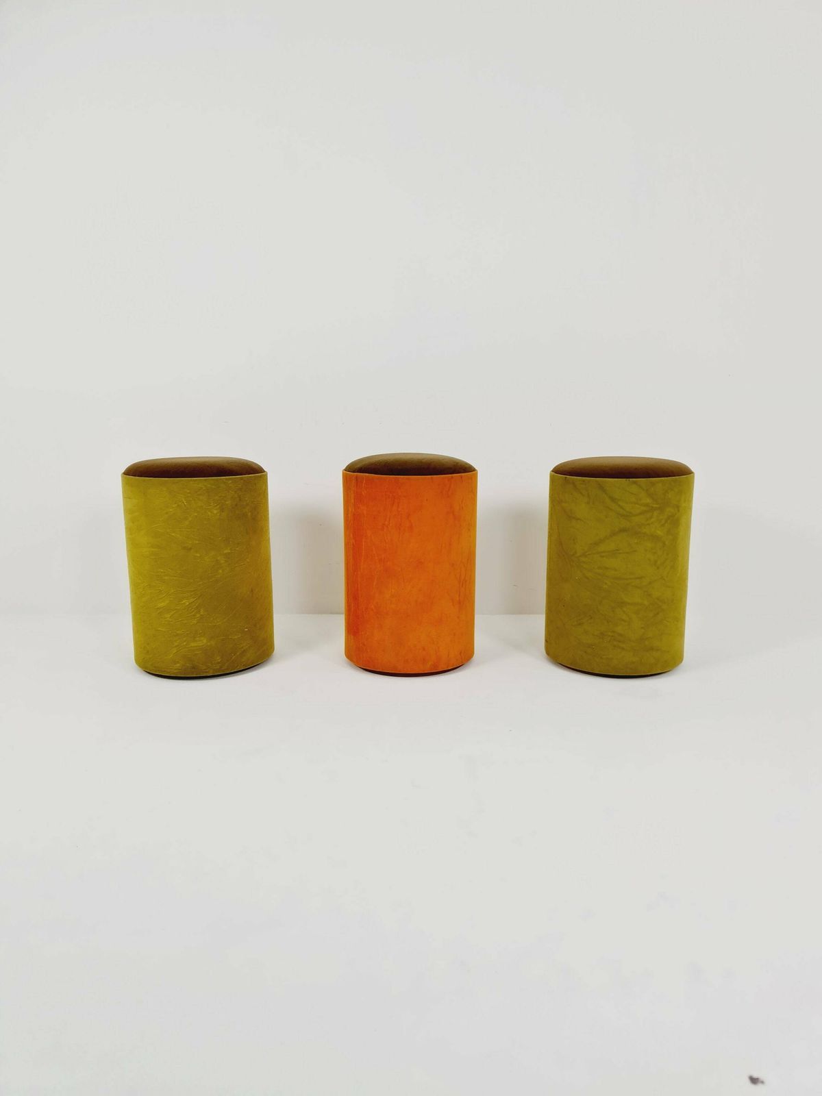 Space Age Stool In Velvet By Otto Zapft From The 70s, 3 Pieces photo furniture